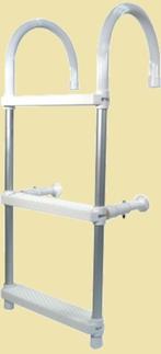 S0125003 Aluminium haaktrap 3-treden. 86 cm. Prijs € 52,00., Watersport en Boten, Ophalen of Verzenden, Nieuw, Overige typen