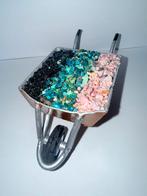 Kruiwagen met Zwarte Toermalijn, Chrysocolla & Opaal, Ophalen of Verzenden, Nieuw, Overige soorten, Beeldje of Figuurtje