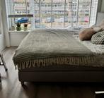 Ikea boxspring, Ophalen, Gebruikt, Tweepersoons, Grijs