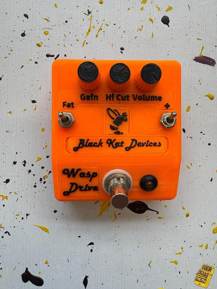 Black Kat Devices - Wasp Drive - 3D Printed, Muziek en Instrumenten, Effecten, Zo goed als nieuw, Distortion, Overdrive of Fuzz
