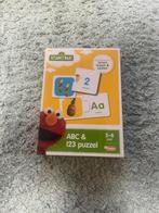NIEUW, ABC & 123 puzzel van Sesamstraat, 3+, Ophalen of Verzenden, Nieuw, Rekenen