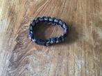 Armband, geknoopt touw, bruin/zwart, Ophalen of Verzenden, Zo goed als nieuw