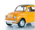 Fiat 500 1960 GEEL Coches inolvidables schaal 1/24 # 55, Hobby en Vrije tijd, Modelauto's | 1:24, Verzenden, Nieuw, Auto, Overige merken