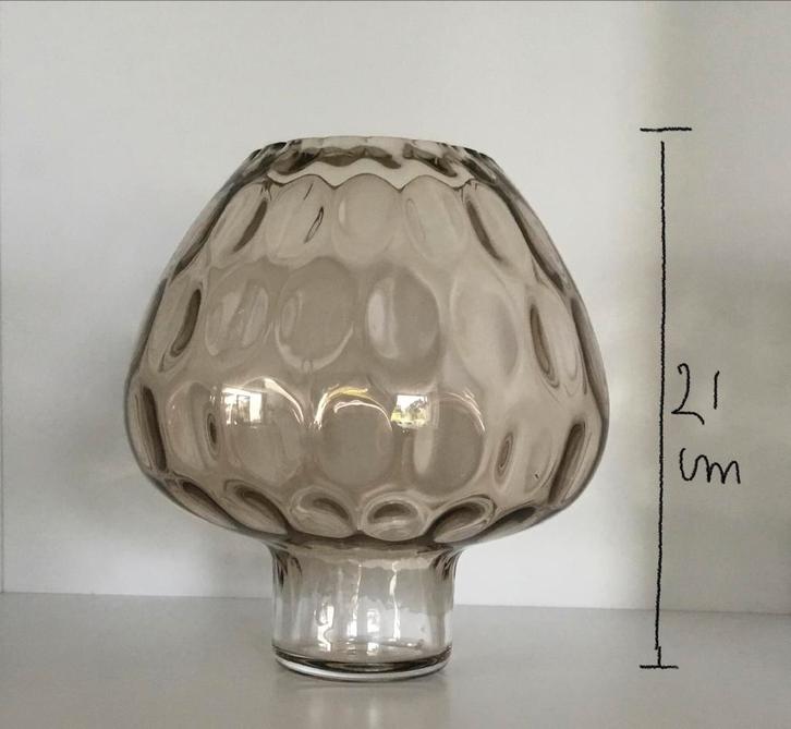 Amberkleurige Vaas/Windlicht, Huis en Inrichting, Woonaccessoires | Vazen, Zo goed als nieuw, Overige kleuren, Minder dan 50 cm