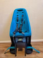 Thule Yepp Maxi fietsstoeltje - Blauw, Fietsen en Brommers, Ophalen, Gebruikt, Achterzitje, Voetsteuntjes