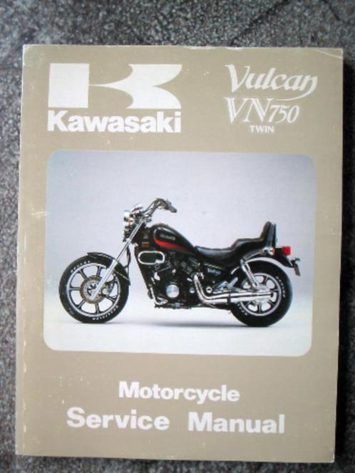 Kawasaki Vulcan VN750 Twin 1985-1989 Service Manual, Motoren, Handleidingen en Instructieboekjes, Kawasaki, Ophalen of Verzenden