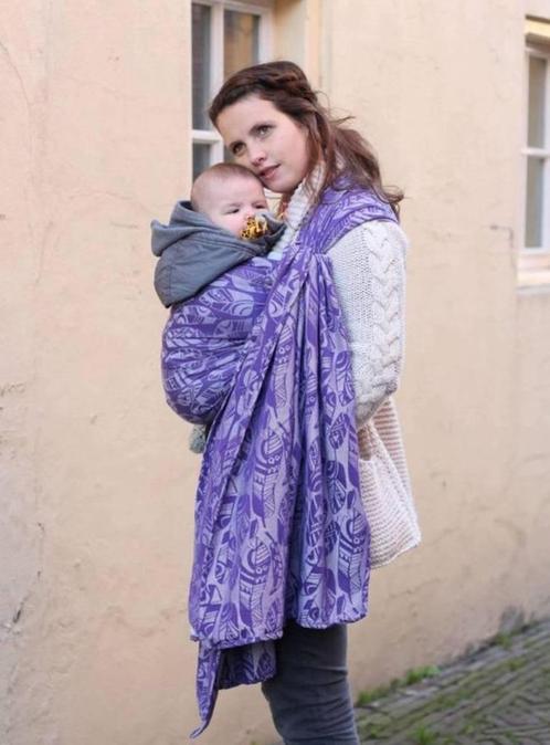 Yaro draagdoek Four Winds Purple, Kinderen en Baby's, Babydragers en Draagdoeken, Zo goed als nieuw, Draagdoek, Buik, Rug of Zij
