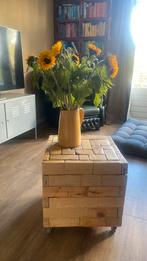 Bijzettafel kubus, Huis en Inrichting, Gebruikt, Vierkant, 60 cm of meer, Hout