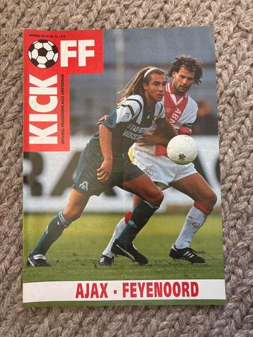 Ajax vs Feyenoord Wedstrijdboekje | Patrick Kluivert Debuut beschikbaar voor biedingen