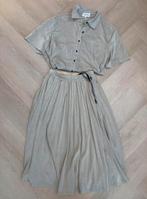 Jacky Luxury set van plisse rok en blouse maat M, Maat 38/40 (M), Beige, Ophalen of Verzenden, Zo goed als nieuw