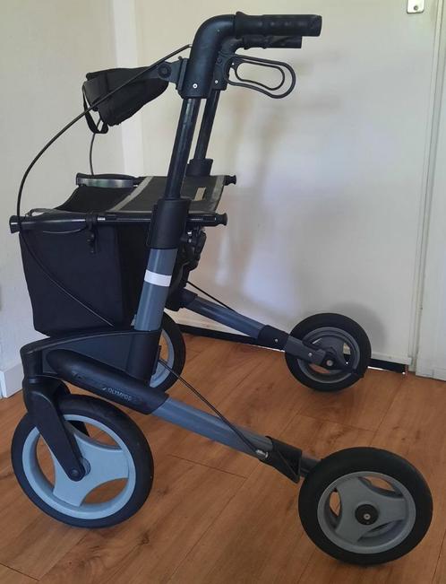 Rollator Topro Olympos M + rugsteun + tas, Diversen, Rollators, Zo goed als nieuw, Lichtgewicht, Opvouwbaar, Ophalen