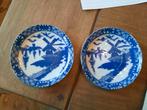2 antieke porseleinen bordjes, Ophalen of Verzenden