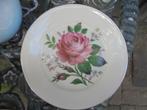 klein sierbordje met grote roze roos, Antiek en Kunst, Ophalen of Verzenden