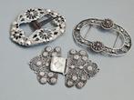 Antiek Nederlands zilver,  zilveren gespen en schortenslot, Ophalen of Verzenden, Zilver