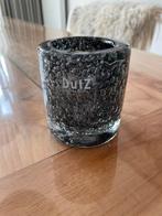 Dutz zwarte waxinelicht houder. Hoog 10 cm. Doorsnee 9 cm, Ophalen, Zwart, Zo goed als nieuw, Metaal