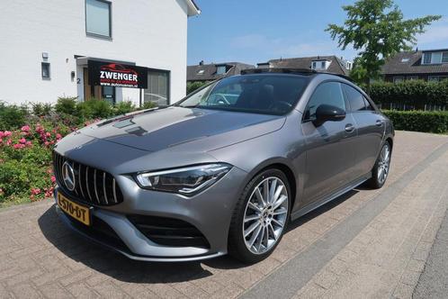 Mercedes CLA-klasse 250 AMG-NIGHT 225pk PANORAMADAK|SFEERVER, Auto's, Mercedes-Benz, Particulier, Te koop, CLA, 360° camera, ABS