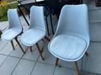 3 eetkamer kuipstoelen, gratis afhalen, Huis en Inrichting, Ophalen, Kunststof, Gebruikt, Drie