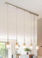 Dimbaar Hanglamp 5-lichts Glas/Metaal, Huis en Inrichting, Lampen | Hanglampen, Ophalen, Gebruikt, Glas, 75 cm of meer