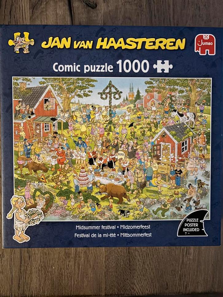 JAN VAN HAASTEREN PUZZELS, Hobby en Vrije tijd, Denksport en Puzzels, Zo goed als nieuw, 500 t/m 1500 stukjes, Ophalen