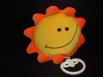 DIFRAX ZON MUZIEKDOOS VELOURS GEEL MET ORANJE, Kinderen en Baby's, Speelgoed | Knuffels en Pluche, Verzenden, Nieuw, Overige typen