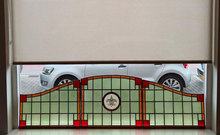 Glas in lood - drieluik, Huis en Inrichting, Woonaccessoires | Overige, Zo goed als nieuw, Ophalen