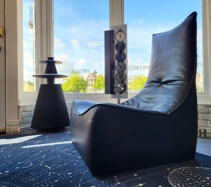Montis 'Rock' relaxfauteuil | Gerard van den Berg, Huis en Inrichting, Fauteuils, Zo goed als nieuw, Leer, 75 tot 100 cm, 75 tot 100 cm