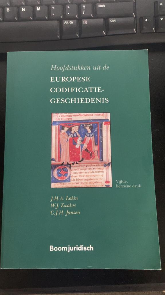 Hoofdstukken uit de Europese codificatiegeschiedenis druk 5, Boeken, Studieboeken en Cursussen, Nieuw, WO, Ophalen of Verzenden