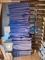 Donker blauwe stof. Coupons, Ophalen, Blauw, 120 cm of meer, Zo goed als nieuw