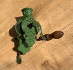 Gietijzer gietstaal groen emaille snijbonen bonen ? Molentje, Antiek en Kunst, Antiek | Gereedschap en Instrumenten, Ophalen of Verzenden