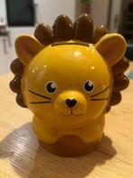 Spaarpotje kind leeuw, Verzamelen, Spaarpotten, Ophalen, Zo goed als nieuw, Steen, Aardewerk of Keramiek, Dier