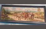 Gobelin werk trekkende paarden, Ophalen