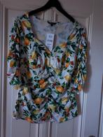 T SHIRT 3/4 MOUW ( GESMOKT) NIEUW MAAT M + L, Maat 38/40 (M), Zwart, Nieuw, Ophalen of Verzenden