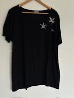 Zwart shirt met glitter sterren, Kleding | Dames, Grote Maten, Ophalen of Verzenden, Gedragen, Zwart, Shirt of Top
