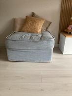 Riviera Maison voetenbank / hocker – Ice Blue, Ophalen, Gebruikt, Vierkant, 75 tot 100 cm