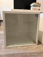 3x Eket Bovenkast met vitrinedeur, Minder dan 50 cm, Gebruikt, Ophalen of Verzenden, Glas