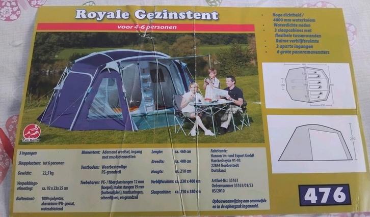 Fun Camp 6 persoons tent, Caravans en Kamperen, Tenten, tot en met 6, Gebruikt, Ophalen of Verzenden