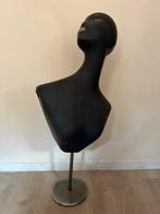 Vintage zwarte etalagebuste / mannequin, Ophalen of Verzenden, Gebruikt