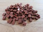 Partij J516=100x Nieuwe bruine Lego Muurstenen 1x2, Lego, Lego, Lego, Nieuw