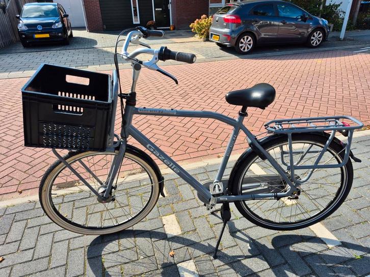 Gazelle Heavy Duty Transportfiets Heren - Frame 59 - Grijs, Fietsen en Brommers, Fietsen | Heren | Herenfietsen, Zo goed als nieuw