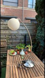 Vintage booglamp vloerlamp, Huis en Inrichting, Lampen | Vloerlampen, Ophalen, Gebruikt, Vintage, Glas
