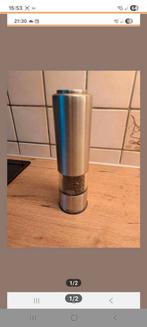 Ad Hoc electr.  pepermolen, keram.maalw.+verlichting (zgan), Ophalen of Verzenden, Zo goed als nieuw