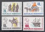 Indonesië 1974 - ZBL 799-802 - 100 jaar UPU, Postzegels en Munten, Zuidoost-Azië, Verzenden, Gestempeld