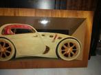 Houten Canvas Oldtimer leuk voor Mancave, Ophalen, Gebruikt, 50 tot 75 cm, Schilderij