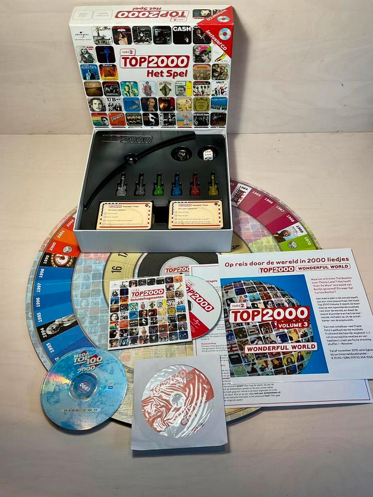 Top 2000 Het Spel met drie CD’s in perfecte staat, Hobby en Vrije tijd, Gezelschapsspellen | Bordspellen, Zo goed als nieuw, Ophalen of Verzenden