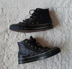 Converse All Stars zwarte leren sneakers 37, Zwart, Ophalen of Verzenden, Converse All Star, Sneakers of Gympen
