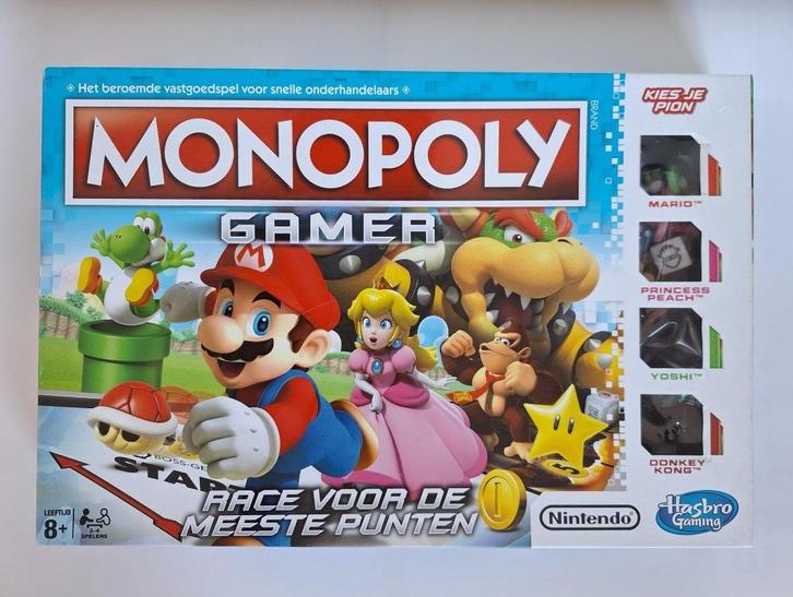 Monopoly Gamer, Hobby en Vrije tijd, Gezelschapsspellen | Bordspellen, Zo goed als nieuw, Een of twee spelers, Drie of vier spelers
