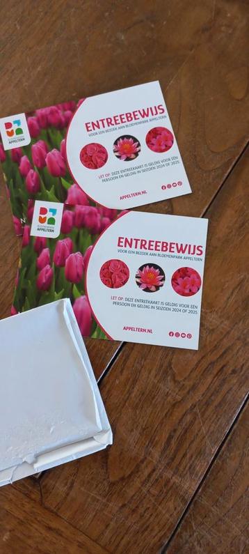 TUINEN VAN APPELTERN 2 X ENTREE BEWIJS 2025 beschikbaar voor biedingen