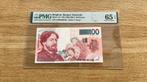 100 francs  - James Ensor - UNC/ PMG65, Los biljet, Ophalen of Verzenden