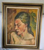 Jan v.d. Zee, gesigneerd,verf op doek., Antiek en Kunst, Ophalen of Verzenden