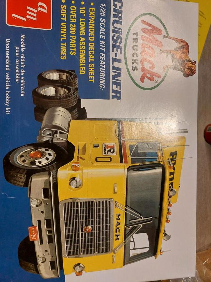Mack cruisliner van amt,schaal 1/25, Hobby en Vrije tijd, Modelbouw | Auto's en Voertuigen, Groter dan 1:32, Overige merken, Ophalen of Verzenden